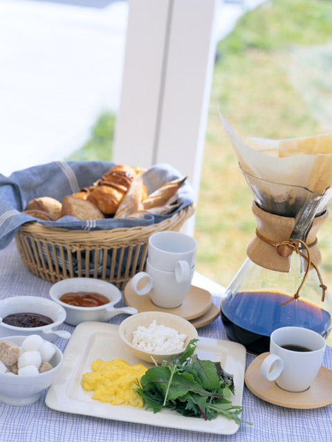 美味しい朝食に入れたてのコーヒーは欠かせない♪ 週末は、こんな感じで!