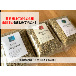 2020年7月の売り上げ【生豆部門】TOP3のお知らせ